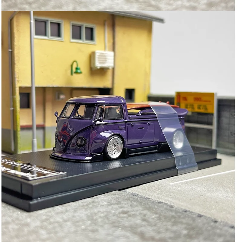 

Diecast 1:64 Scale T1 Pickup RWB Wide-Body Modified Alloy Car Model Metal Vehicle Collection Display Static Gift Toy Souvenir