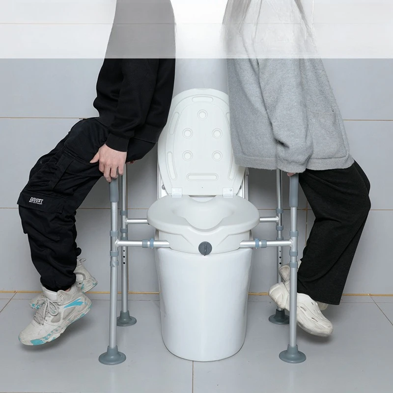 The elderly toilet height enhancer for the disabled after hip replacement to increase the seat cushion bathroom toilet armrest