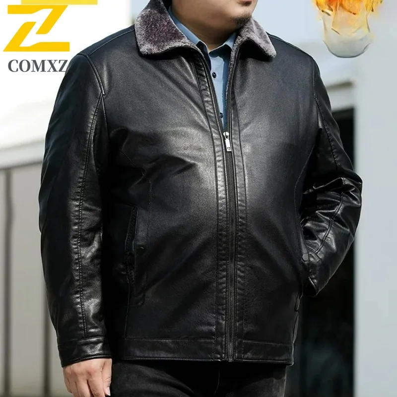 

Men's Thick Fleece Lined Jackets Stylish Business Casual Travel Outdoor Camping Windbreaker Jacket Walking High-Quality Coat