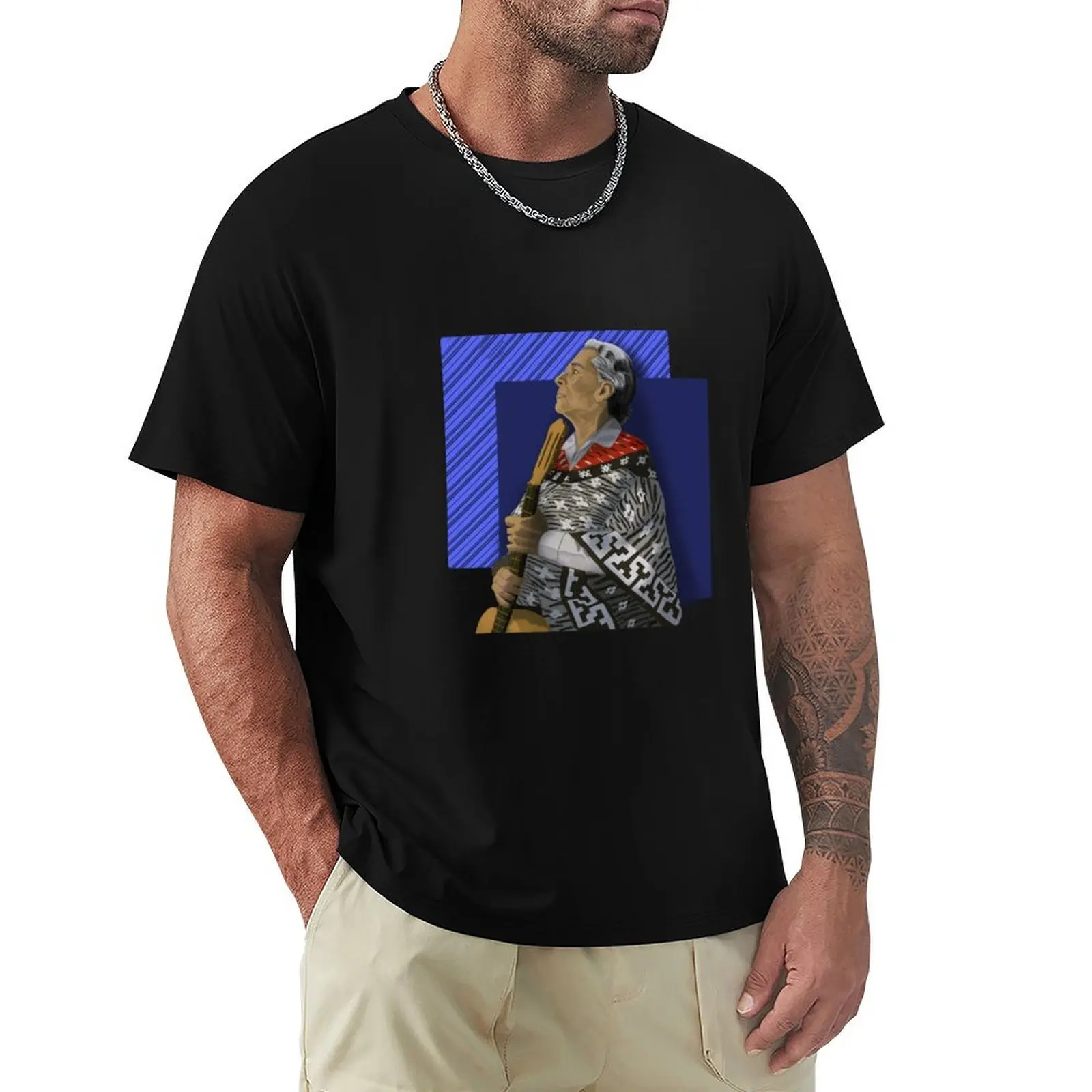 Chavela Vargas, the shaman. T-Shirt Modern Style Print T-Shirt
