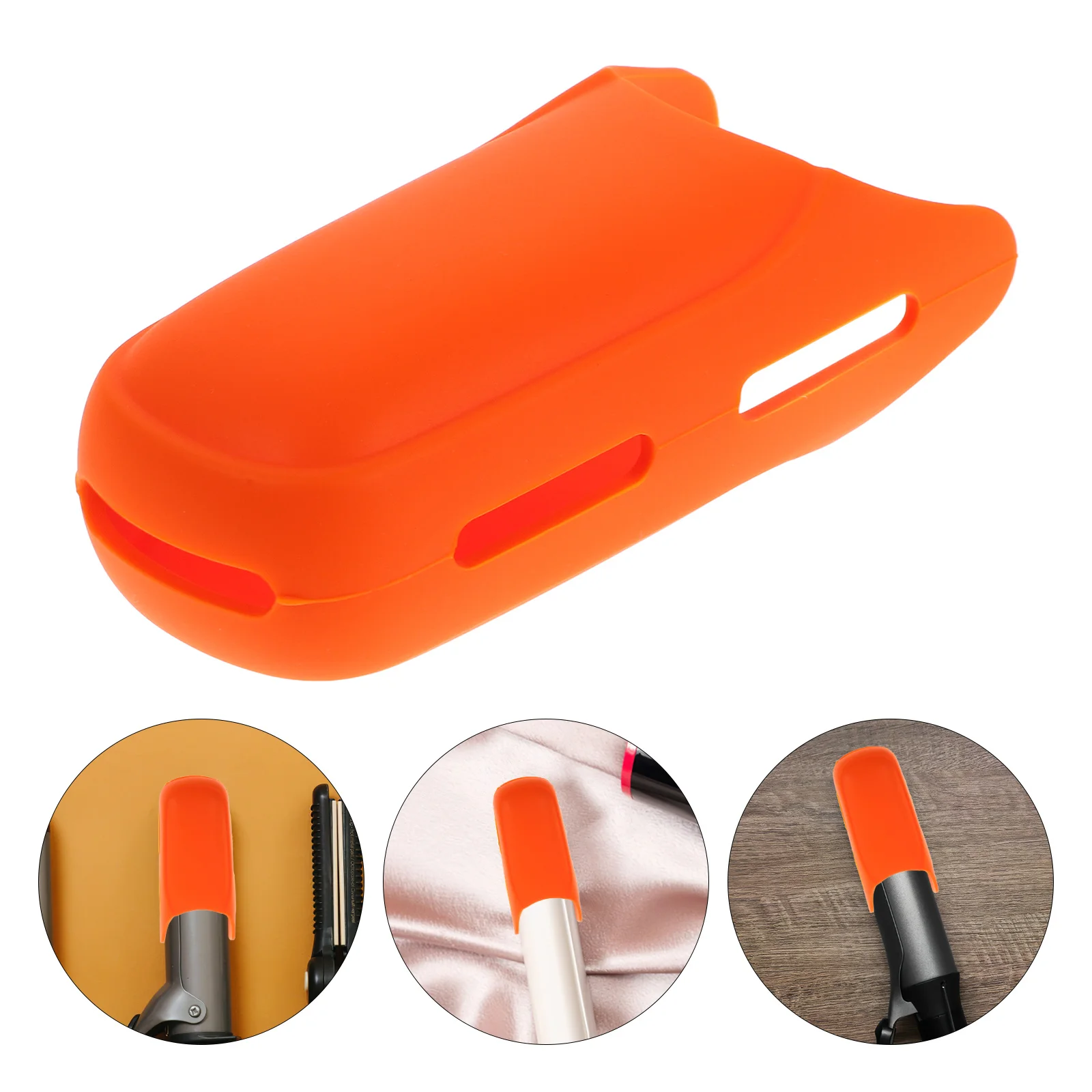 

Heat Resistant Silicone Sleeve Hair Curler Handle Cover Curling Iron Handle Protector Hair Tool Grip Anti Slip Cover for Styling
