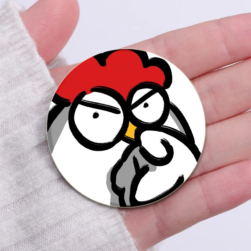 58/44/32mm Anime Cute Cat Tinplate Soft Button Pins Cartoon Funny Icon Brooch Clothes Decoration Creative Badge Lapel Pin Gifts