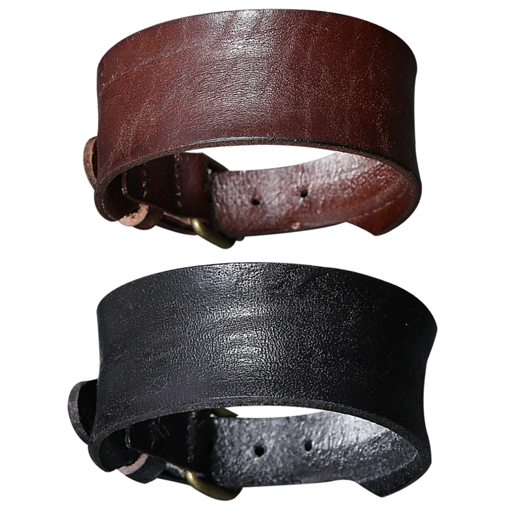 

2pcs Men Vintage Bracelets Wrist Chains Wrist Jewelry Gifts For Father'S Day Party Masculism Punk Retro Men'S Wristbands