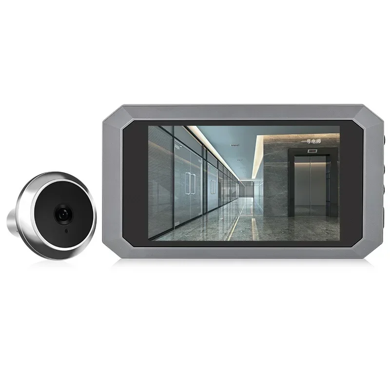 Visualizzatore di porte spioncino digitale da 3.97 pollici fotocamera digitale Magic Eye mirino elettronico visione notturna a colori Video di registrazione fotografica