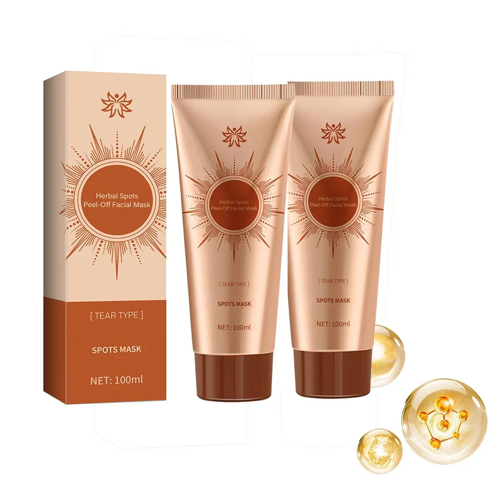 Paquete de 2 manchas, mascarilla exfoliante para limpieza de imperfecciones, antipecas, mascarilla brillante, mascarilla facial desgarra, hidratante, ajuste de poros