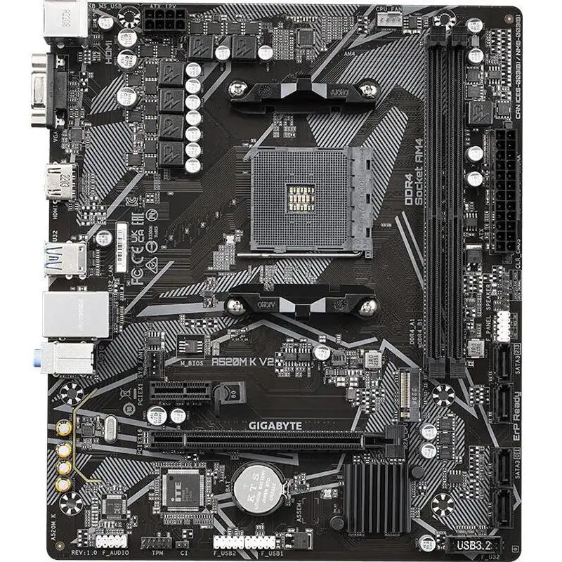 For Gigabyte A520M K V2 Main Board AM4 General AMD Main Board