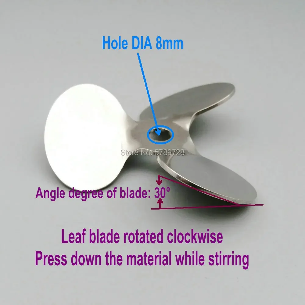 Imagem -05 - Laboratório de Rotativo com Haste de Agitação Magnética Sonda de Lâmina Ângulo Grau da Lâmina 30 ° 40 mm a 120 mm Conjunto Aço Inoxidável