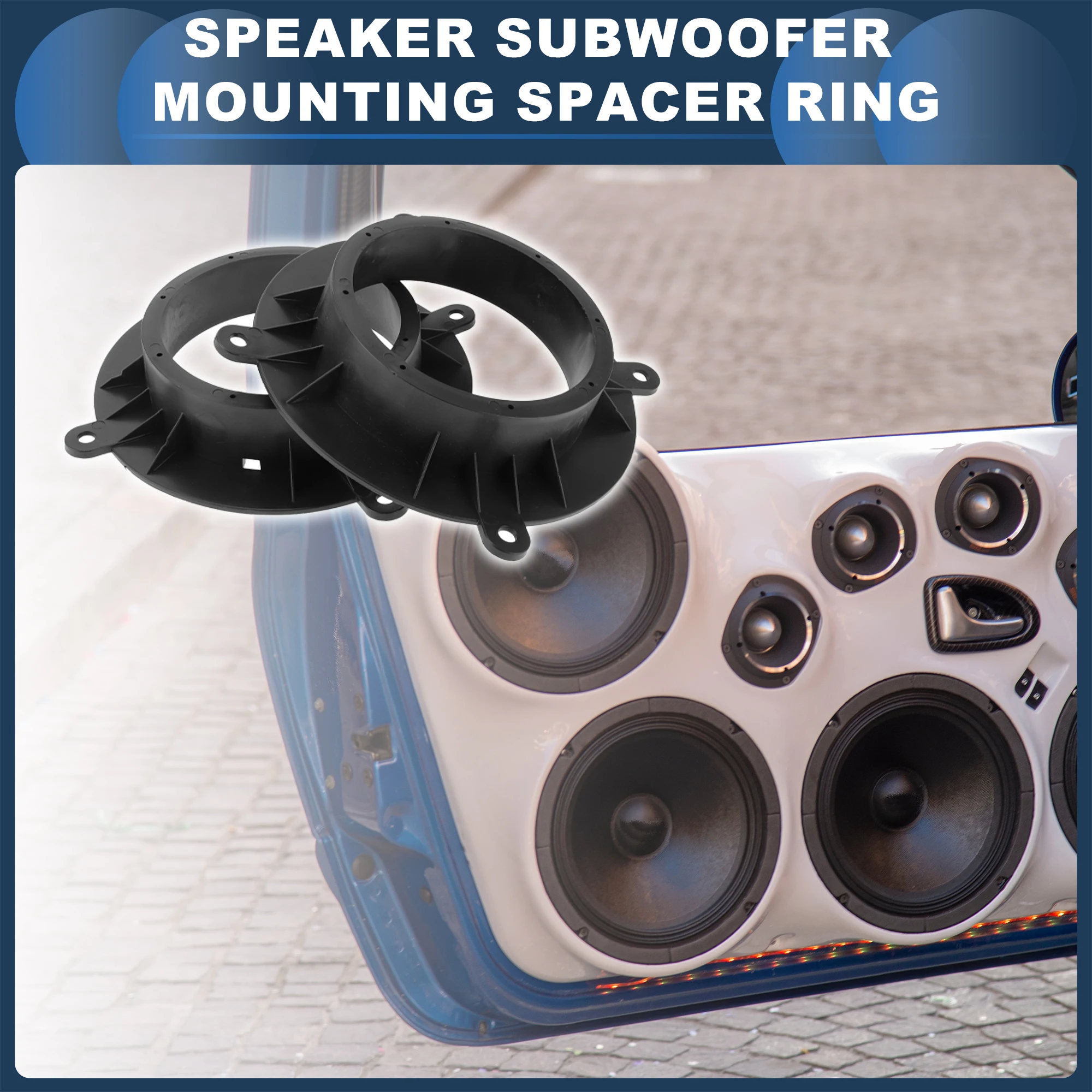 

UXCELL Проставочное кольцо динамика Твитер Адаптер проставки динамика для Mazda CX-5 для 6,5 дюйма, 2 шт.