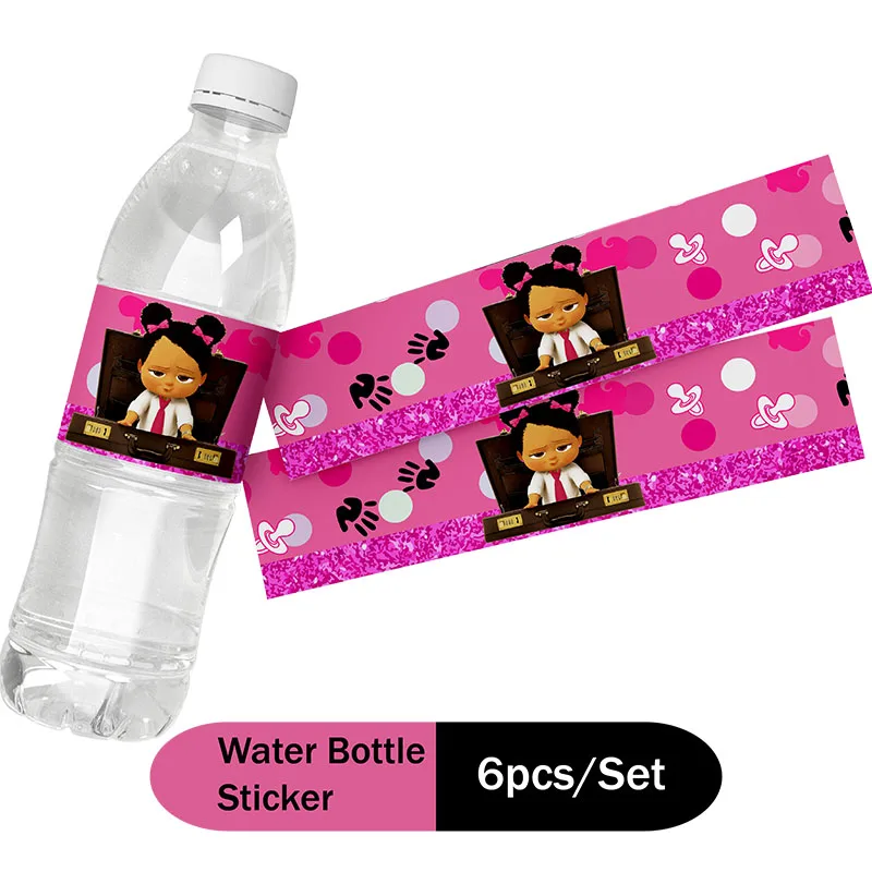 ملصقات كرتونية باللون الأسود للفتيات بوس بيبي - ملصقات مقاومة للطقس لقرطاسية الأطفال وتغليف الهدايا والمجلات الرصاصة #5