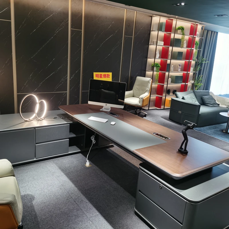 Organizzatore Scrivania da ufficio moderna Combinazione di stoccaggio minimalista Disponibile Scrivanie per computer Creatività Mobili Escritorio europei