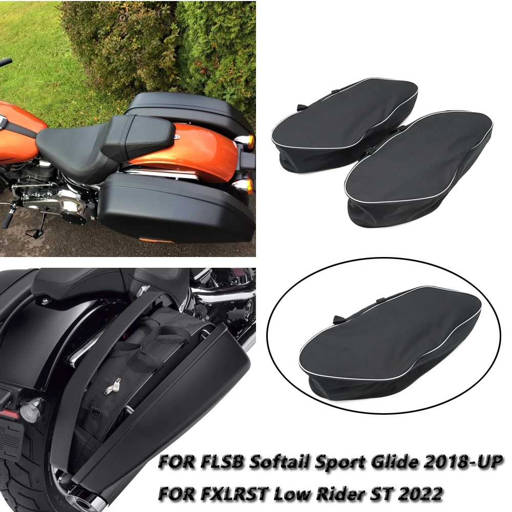 

Hard Saddlebag Luggage Liners Tour Pack Soft Liner Bags For FLSB Softail Sport Glide FXLRST Low Rider ST 2022