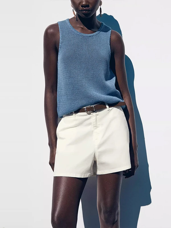 Lässige, lockere Damen-Artees mit Gürtelfalten, Sommer 2022, neuer Stil, Übergröße, mittlere Taille, PVC-Stoff, A-Linie, Hose