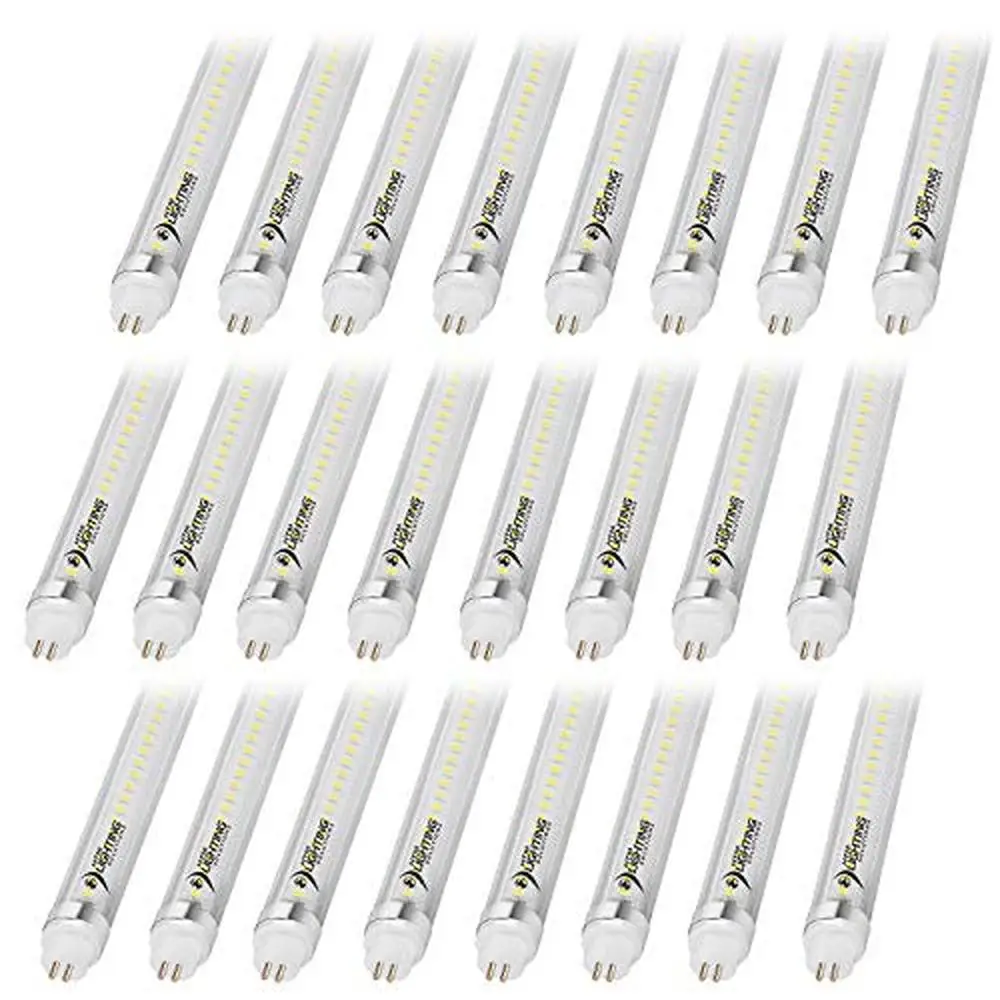 High Output 4ft LED Tube Light 24W 4000K Natural White Clear Lens G5 Mini Base DLC UL Listed