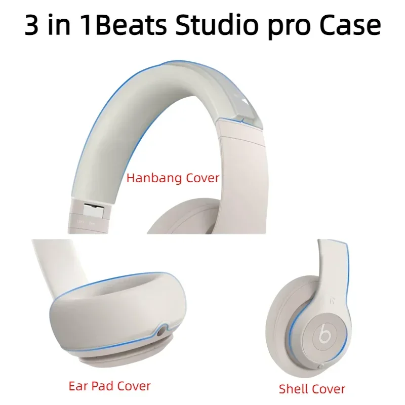 

Силиконовый защитный чехол для Beats Studio pro, устойчивый к царапинам, защитный чехол для ушей/чехол/повязка на голову 12,12