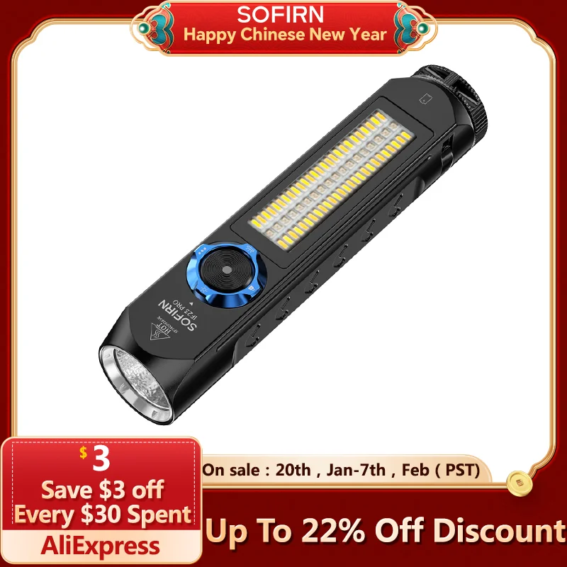 Sofirn IF23 PRO RGB Light 5000lm XHP70B Powerful LED Flashlight 21700 5V 3A USB C Rechargeable Torch with Magnetic