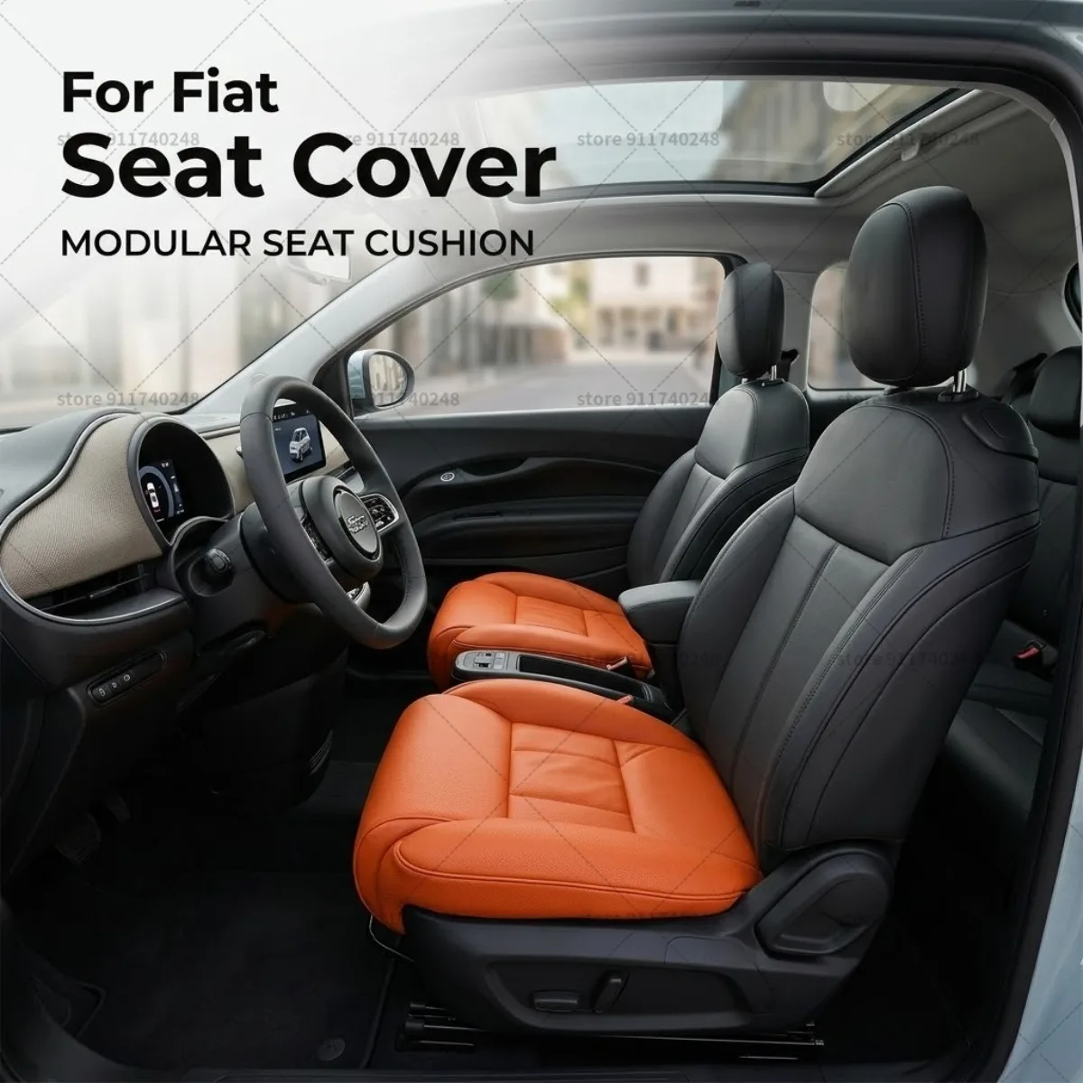 

Подушка-удлинитель для ног из пены с эффектом памяти для Fiat Seat, кожаная, для поддержки бедер, аксессуар для интерьера автомобиля