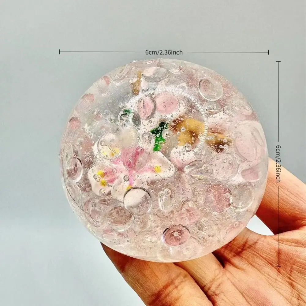 Taba – balle anti-Stress Squishy, jouet à presser frais, fleur de cerisier, jouet à pincer façonnable, anti-fruits, jouet fait à la main, jouets sensoriels pour enfants et adultes