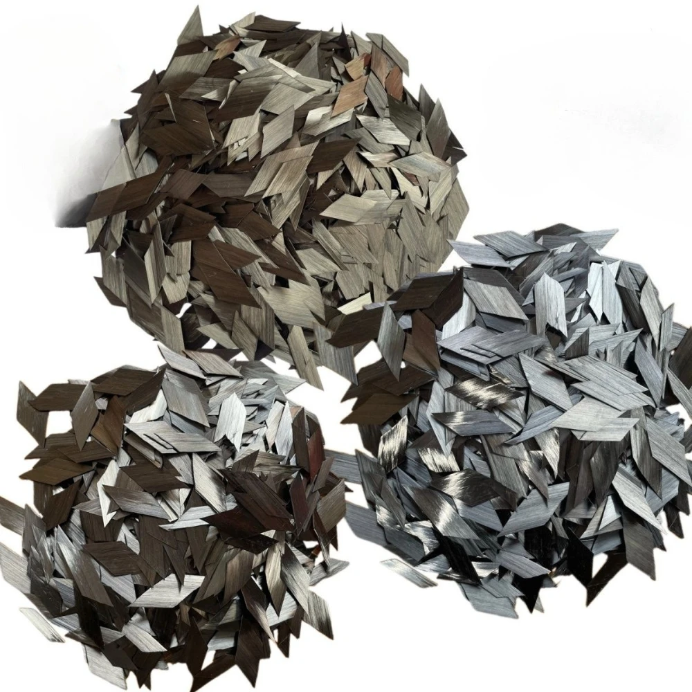 

Chopped Carbon Fiber Flake 100g - 15mm High Strength Fiber for for Skinning, Making Auto Parts, and Crafts