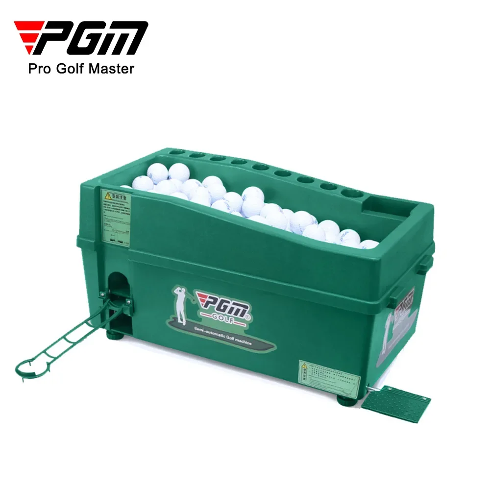 Golf Ball Automatic Server Pitching Machine Robot Box Swing Trainer Club Rack Can Hold 60-100 Balls