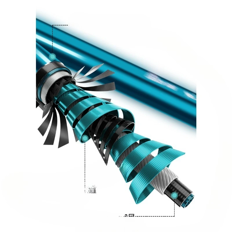 

Carbon copy net rod black pit ultra-light and super-hard large object copy net rod full set of giant fish fishing