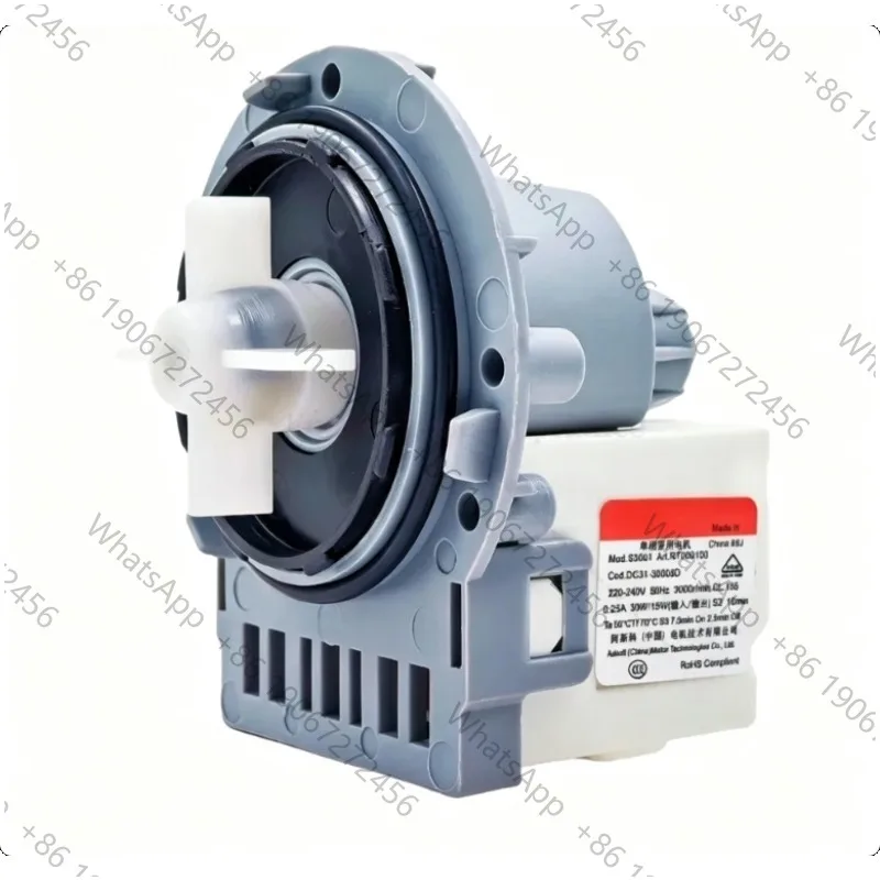 DC31-30008D 220-240V 50Hz 30W/15W 3000r/min Drain Pump Motor For Washing Machine Washer Drainage Parts