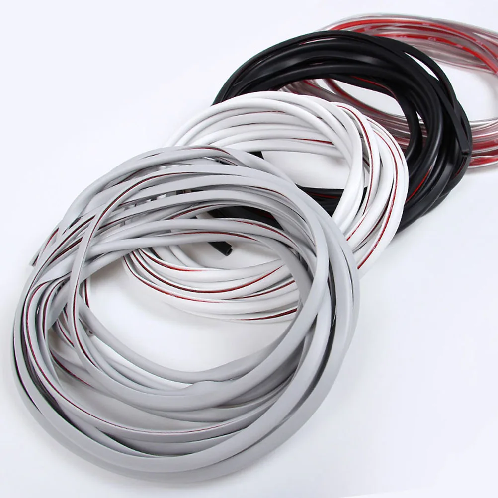 

5M Door Sealing Strip For Sedans Slim Durable Waterproof Heat Resistant Easy Install Removable Car Guards Door Trim