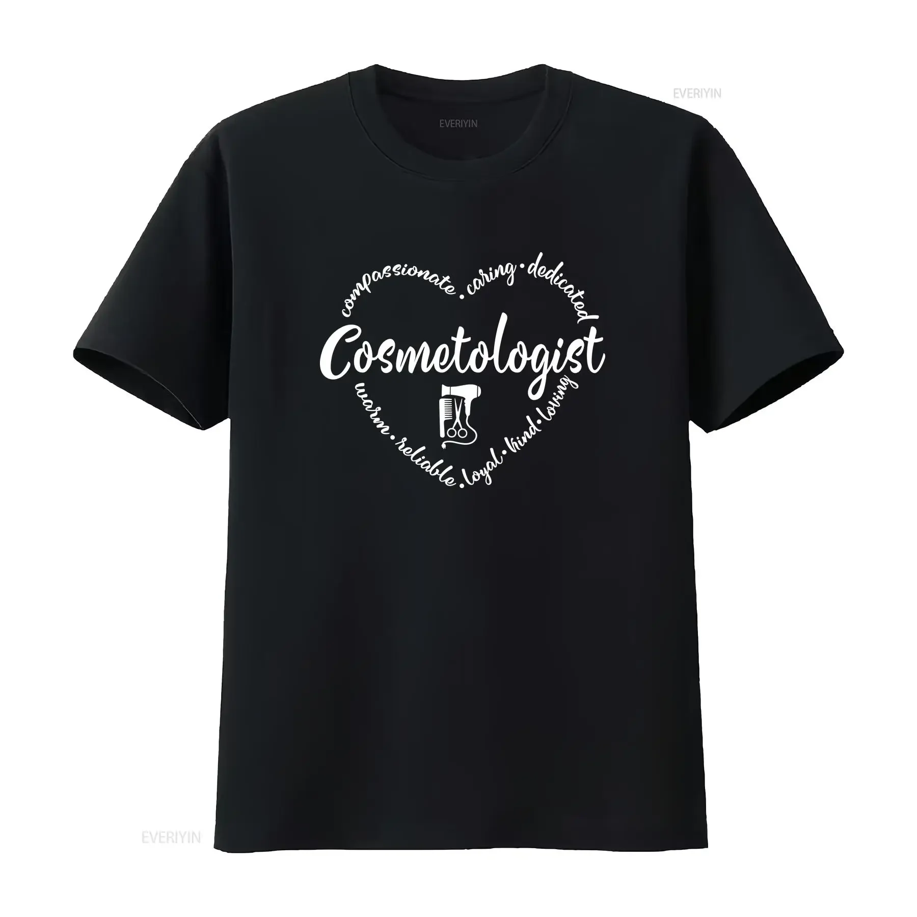 CosmetologisT T Shirt Funny For Hair Stylist Life Beutician Future HairapisT Mom vintage Washed Top For Everyday Wear Soft