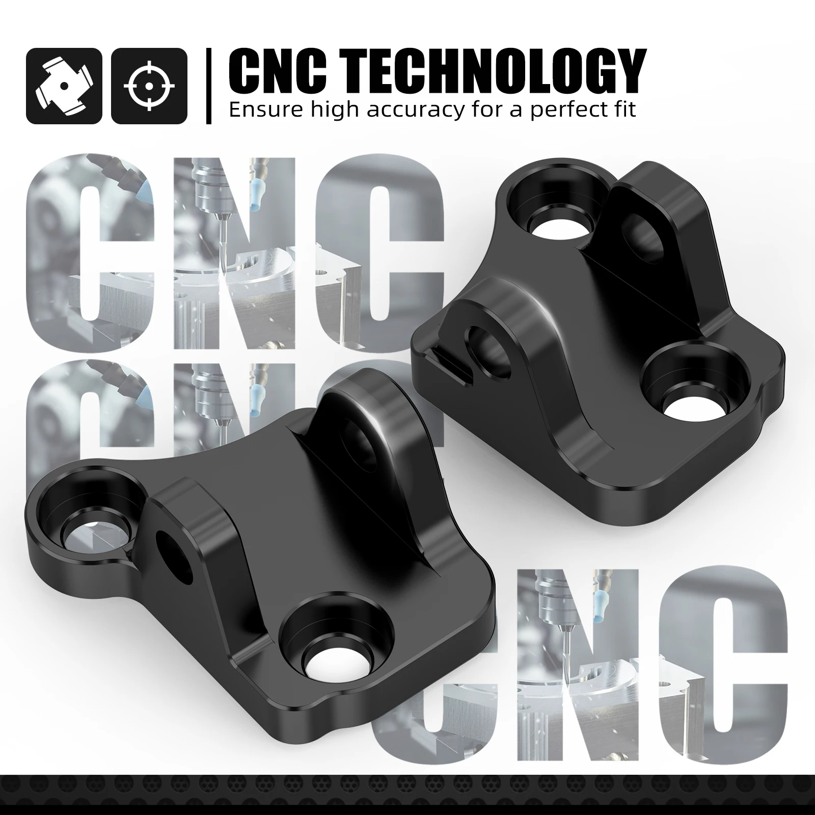 NICECNC For Yamaha YZ125 YZ250 2005-2023 Footpeg Footrests Mount Bracket Lower 12MM For Yamaha YZ125X 2017-2023 YZ250X 2016-2023 - view 4