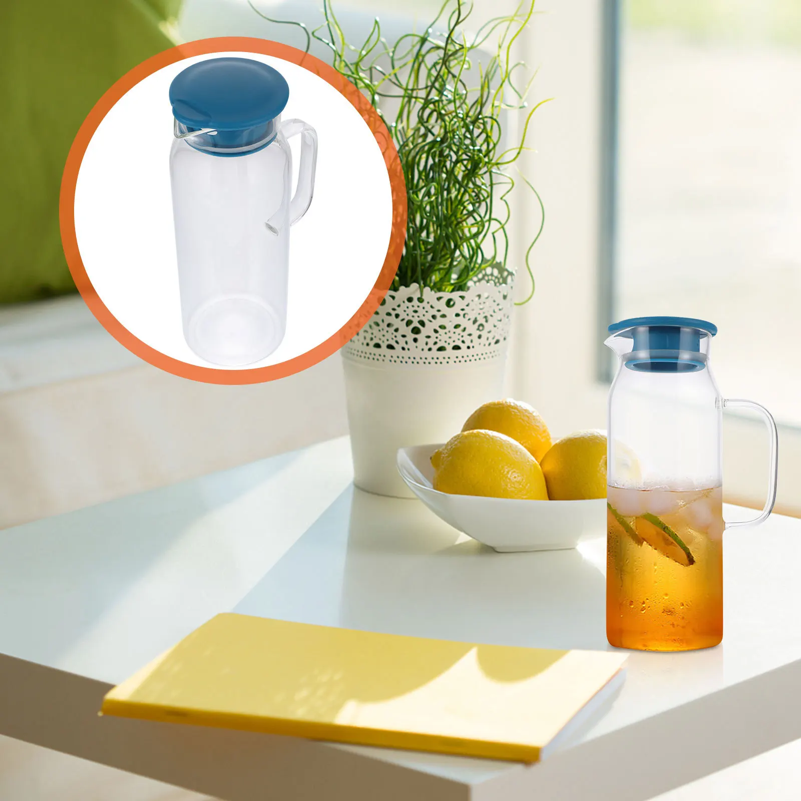 

1 шт. стеклянный чайник морозостойкий термостойкий прозрачный горшок для сока для домашнего офиса со льдом, чая, пива, домашние напитки, фрукты