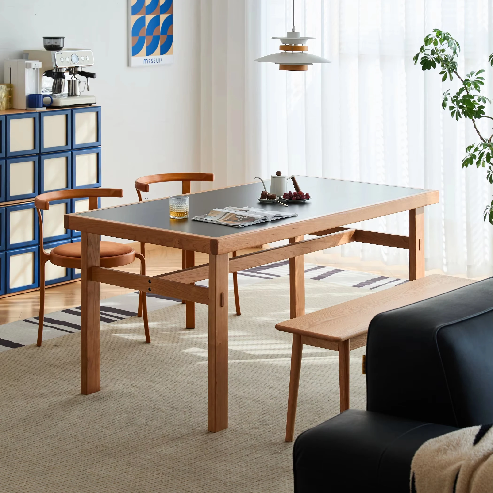 

Customized Modern Style for Home Hotel Restaurant Hotel Rectangular Luxury Stone Dining Table