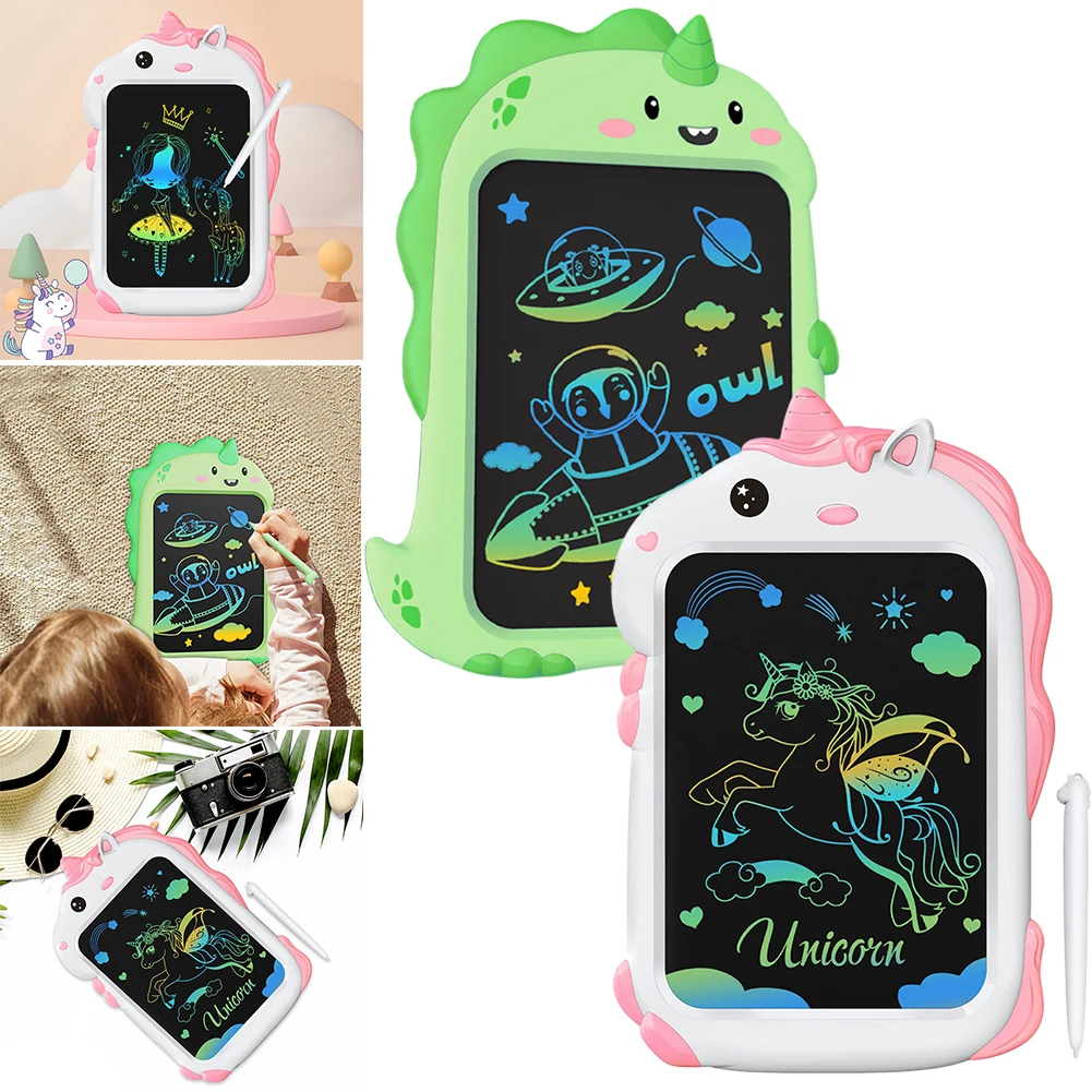 8.5 Inch LCD Writing Tablet Paperless Doodle Draw Board Electronic Writing Pad Unicorn/Dinosaur Drawing Tablets Children Toy