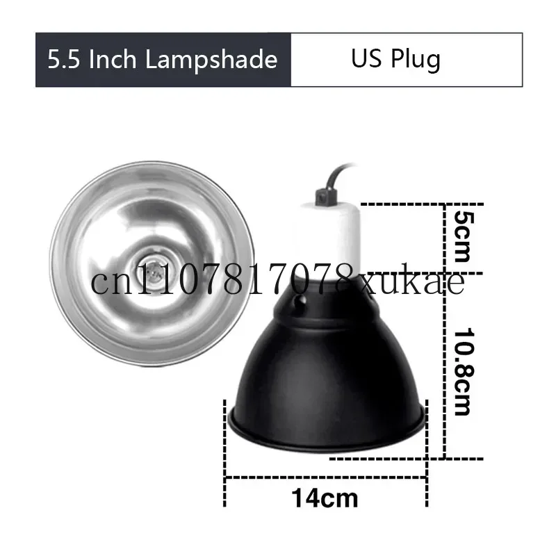 

5.5 Inch Deep Dome Reptile Light Fixture Reptile Lampshade Fixture Snakes Lizards Geckos Terrariums Anti-scald Protective Shade