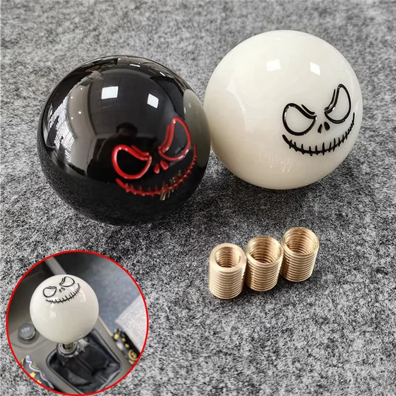 

Premium Racing Car Gear Knob Ball JDM Style Universal Gear Lever Knob Joker Smile Face Shifter Knob