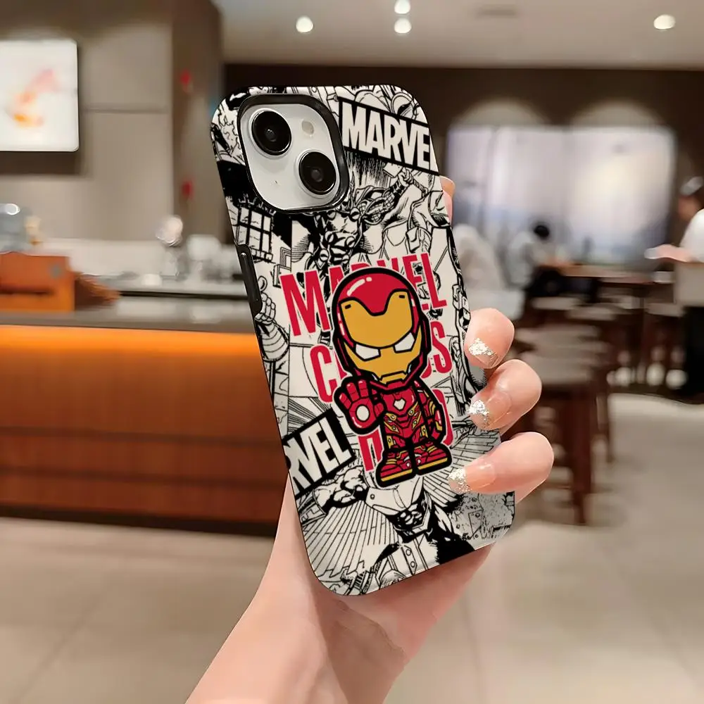 

Marvels Avengers Phone Case For Iphone 16 Pro Max 15 13 14 12 11 14 Pro Max 15 Pro Max Two-in-one Cover