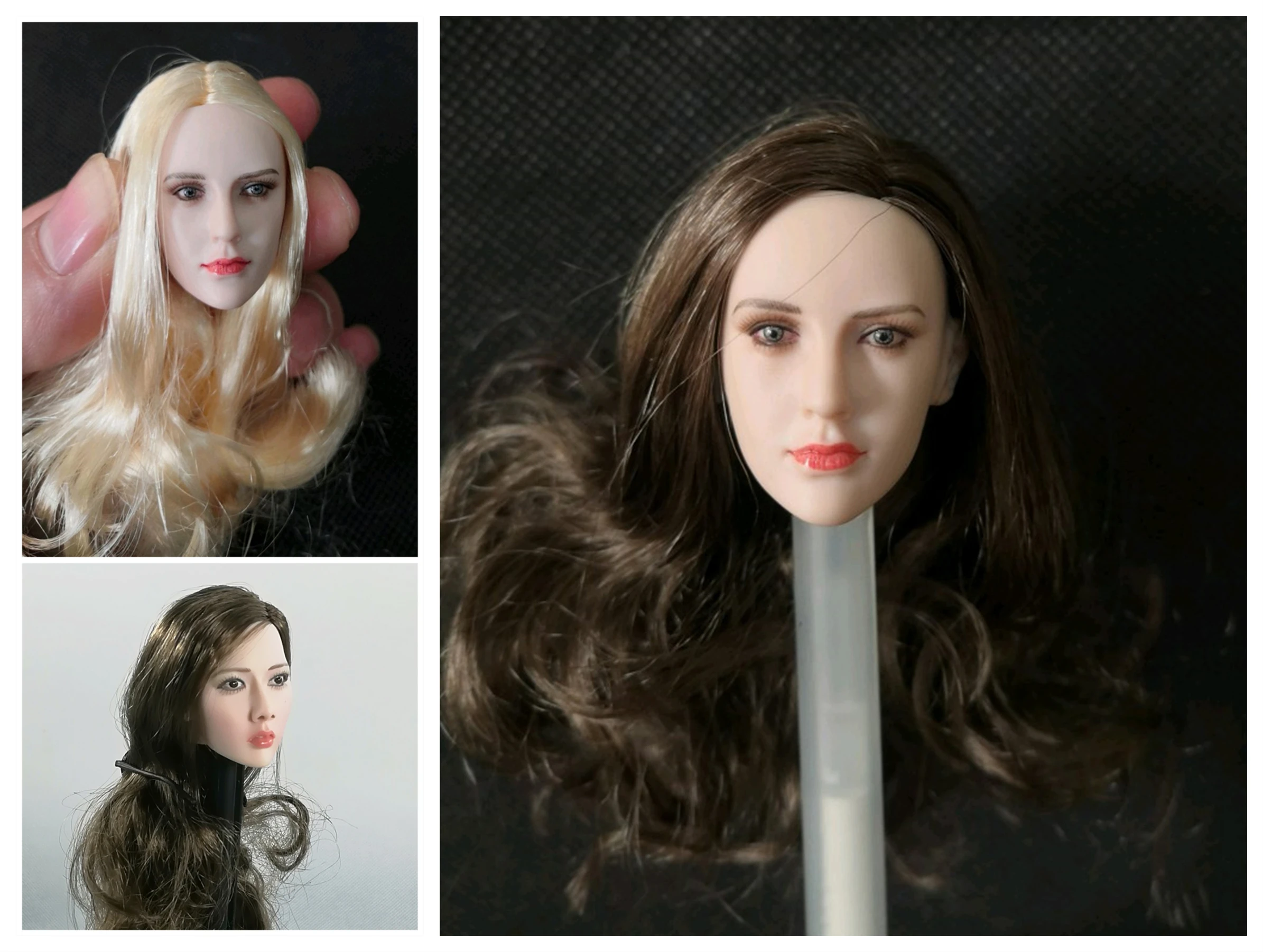

1/6 Spartan Valkyrie Girl Head Sculpt Pale Skin Fit for 12'' TBLeague JIAOU Action Figure Body