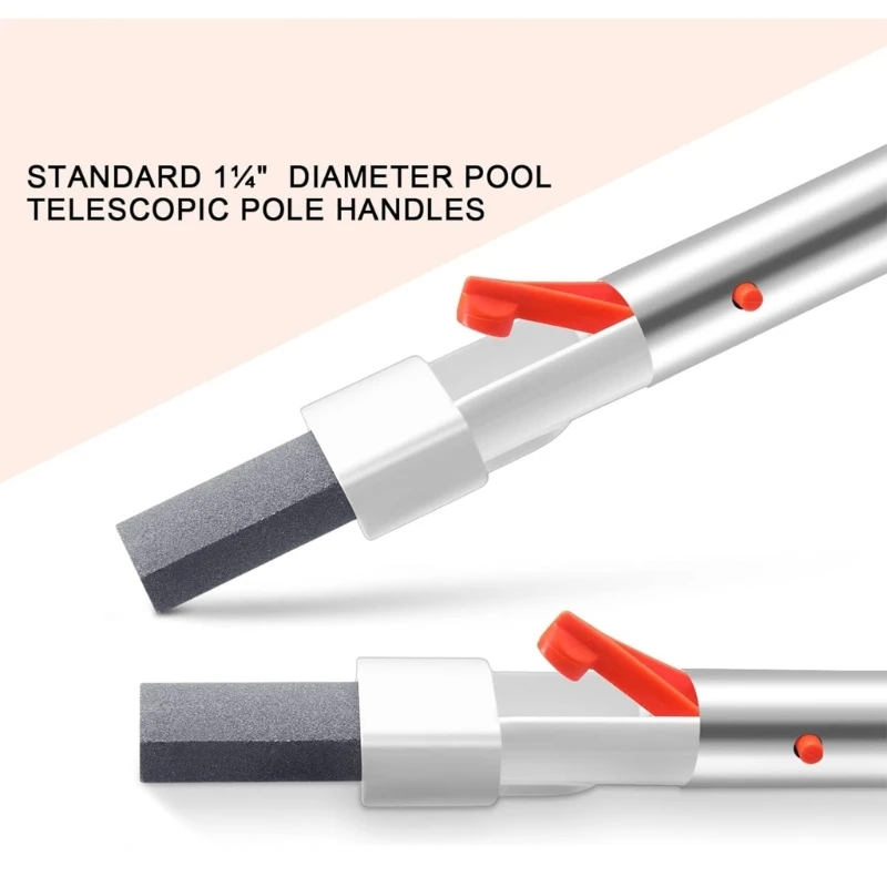 جهاز تنظيف خفاف حمام السباحة مع مقبض لتنظيف البلاط وأحجار خفاف حمام السباحة 918D