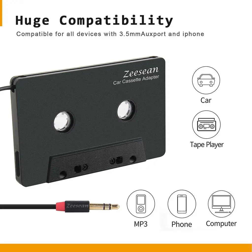 

Car Cassette Tape Adapter Cassette Tape Adapter for Stereo