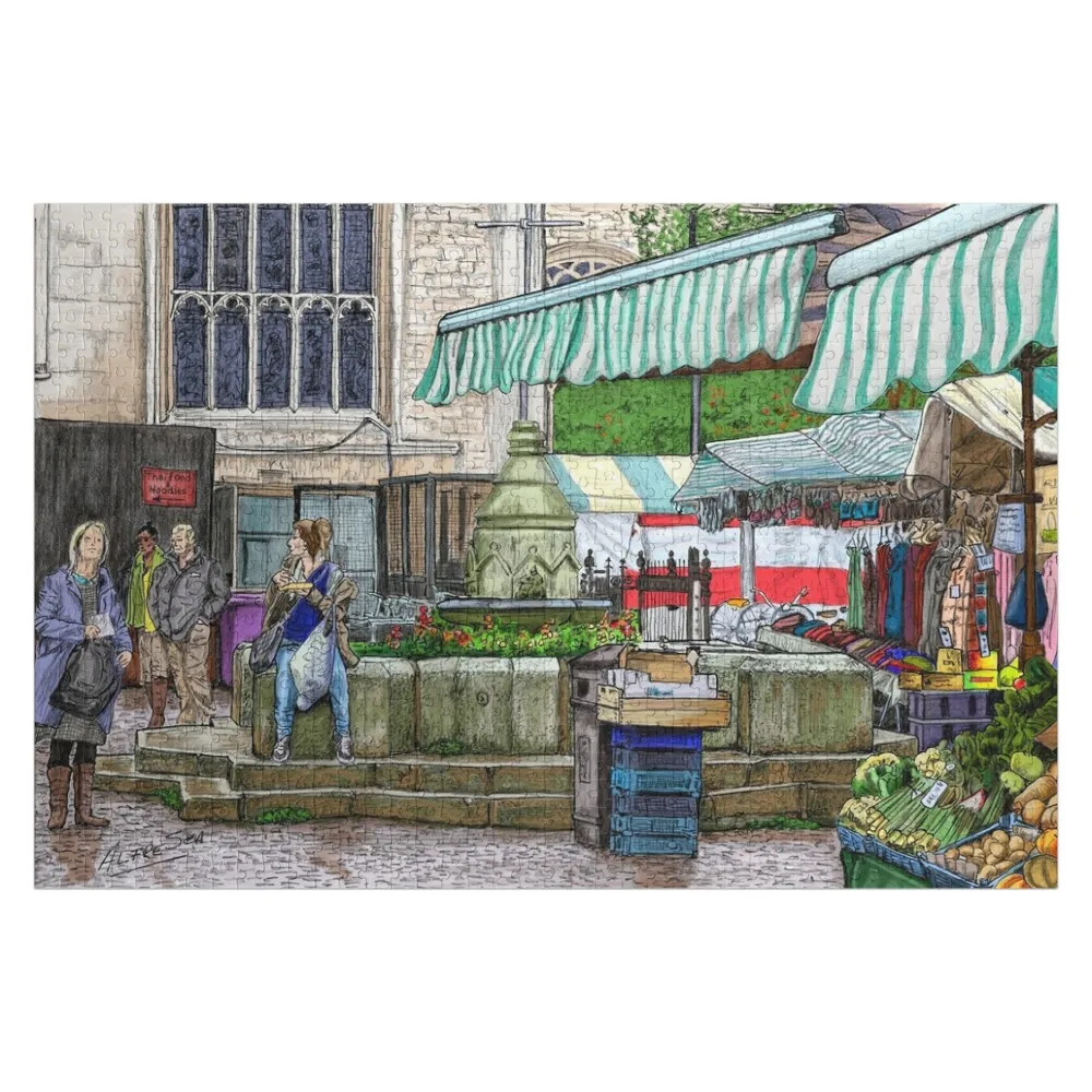 

Market Place 3 - Cambridge, UK.- Jigsaw Puzzle With Photo Customized Toys For Kids Custom Child Gift Puzzle