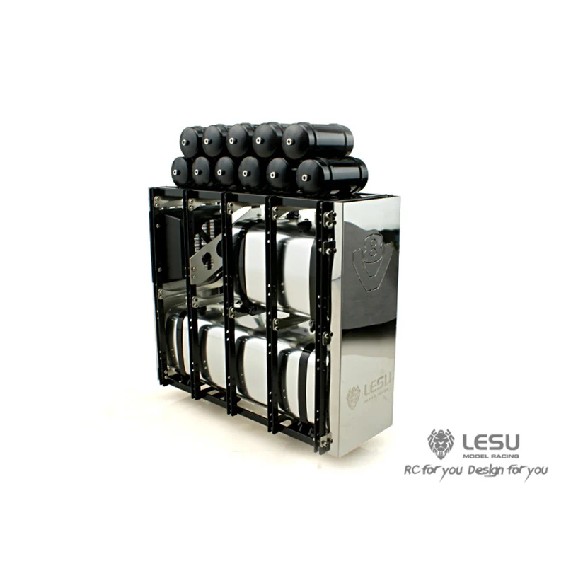 LESU Heavy Metal Equipment Rack Car Accessories for 1/14 RC Tractor Truck Remote Control Toys Tamiyay Model Th02309