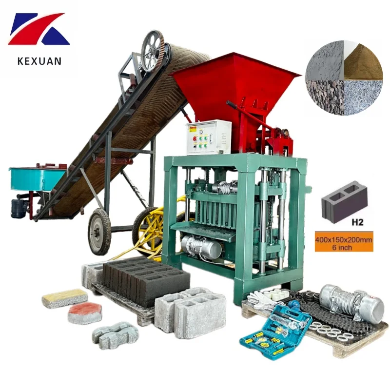 Strong Adaptability Brick Making Machine Natural Mineral Raw Material International Grade 4-35B Block Making Machine