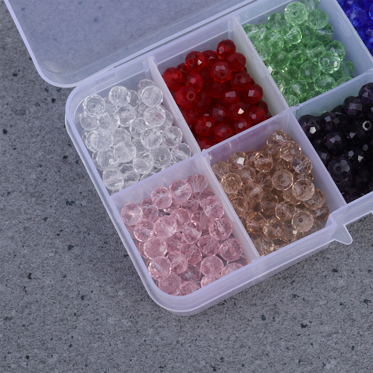 

500 Pcs Crystal Flat Beads Number for Bracelet Making Crystals Jewelry DIY Glass