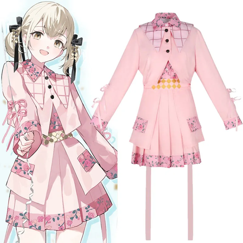 

2025 PJSK Azusawa Kohane Cosplay Costume Wigs Project Sekai Colorful Stage! Vivid BAD SQUAD Virtual Singer Khn JK Uniform Skirt