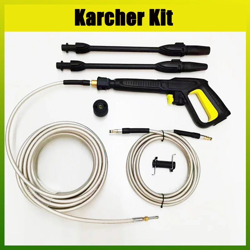 For Karcher K Series High Pressure Washer Car Wash Hose Extension Hose Connector Water Gun Jet Water Gun Car Wash Cleaning Kit