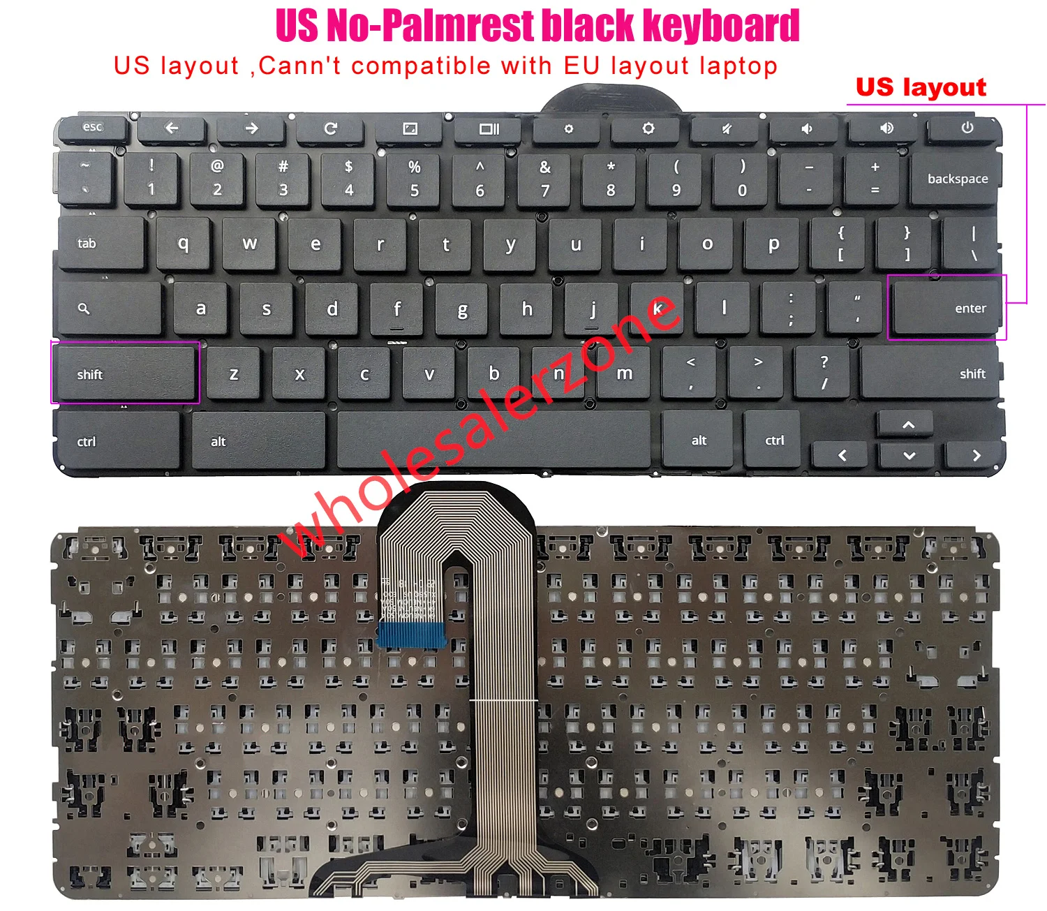 

New Keyboard for HP Chromebook 11 G7 EE series laptop US layout keyboard