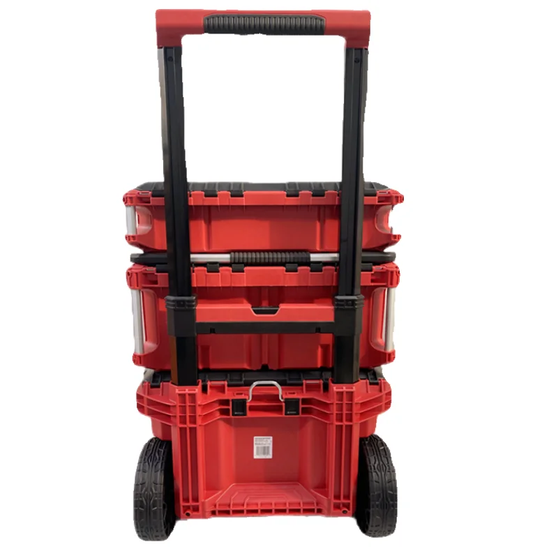 Tool Storage Plastic Rolling Tool Trolley Cabinet Mobile Stackable Machinery Tool Kit