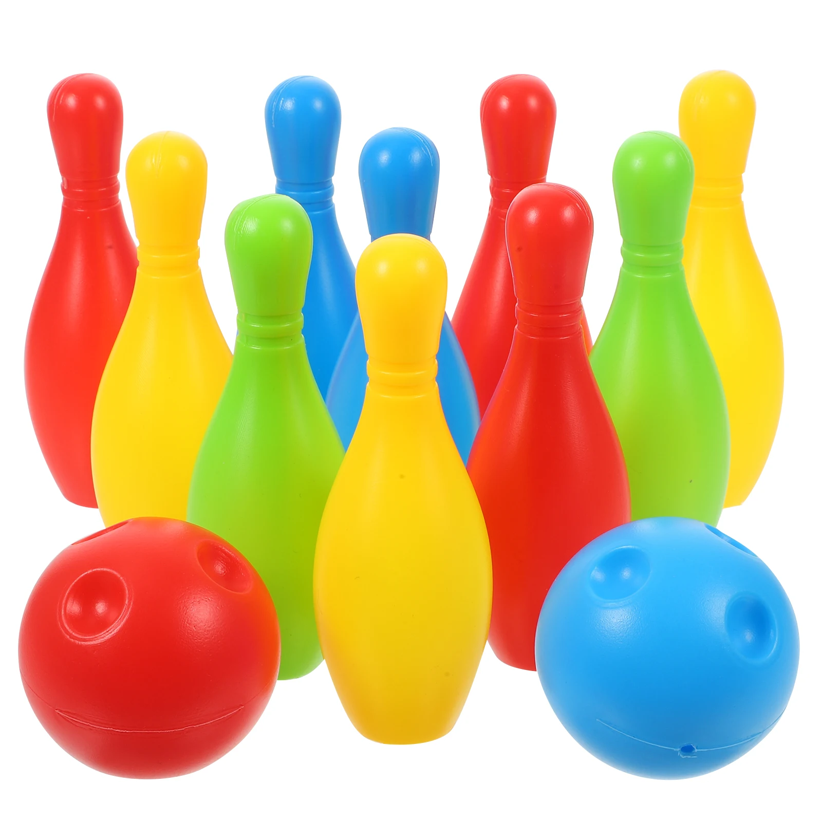 1 Set Kinder Bowling Spielzeug Bowling Spielzeug Mini Bowling Spiel Requisiten Für Indoor Outdoor Sport (Flaschen Von 11 cm hoch) zufällige farbe