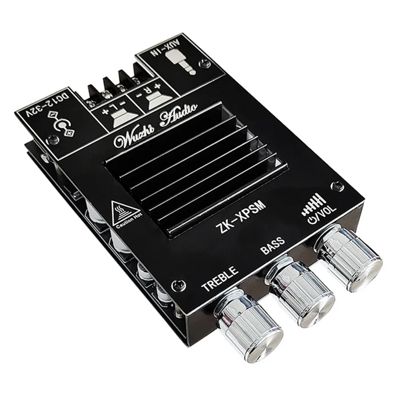 T28C ZK-XPSM Audio Amplifier Board 150Wx2 TDA7498E Stereo Bass Adjustment Bluetooth Audio Power Amplifier Board Module