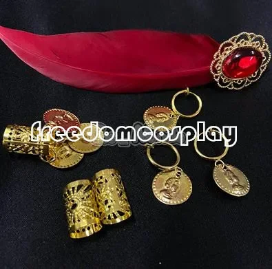 CosplayTwisted Wonderland Kalim Jamil Cosplay pulsera sombreros corbata pendientes accesorios prop