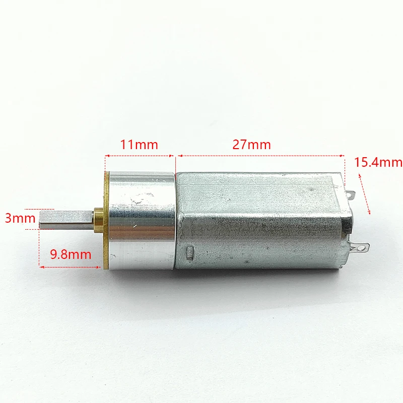 Micro 050 DC Reduction Motor DC 1.5V 3V 3.7V 5V 110RPM Slow Speed Full Metal Gearbox Gear Motor Intelligent Robot Car Motor