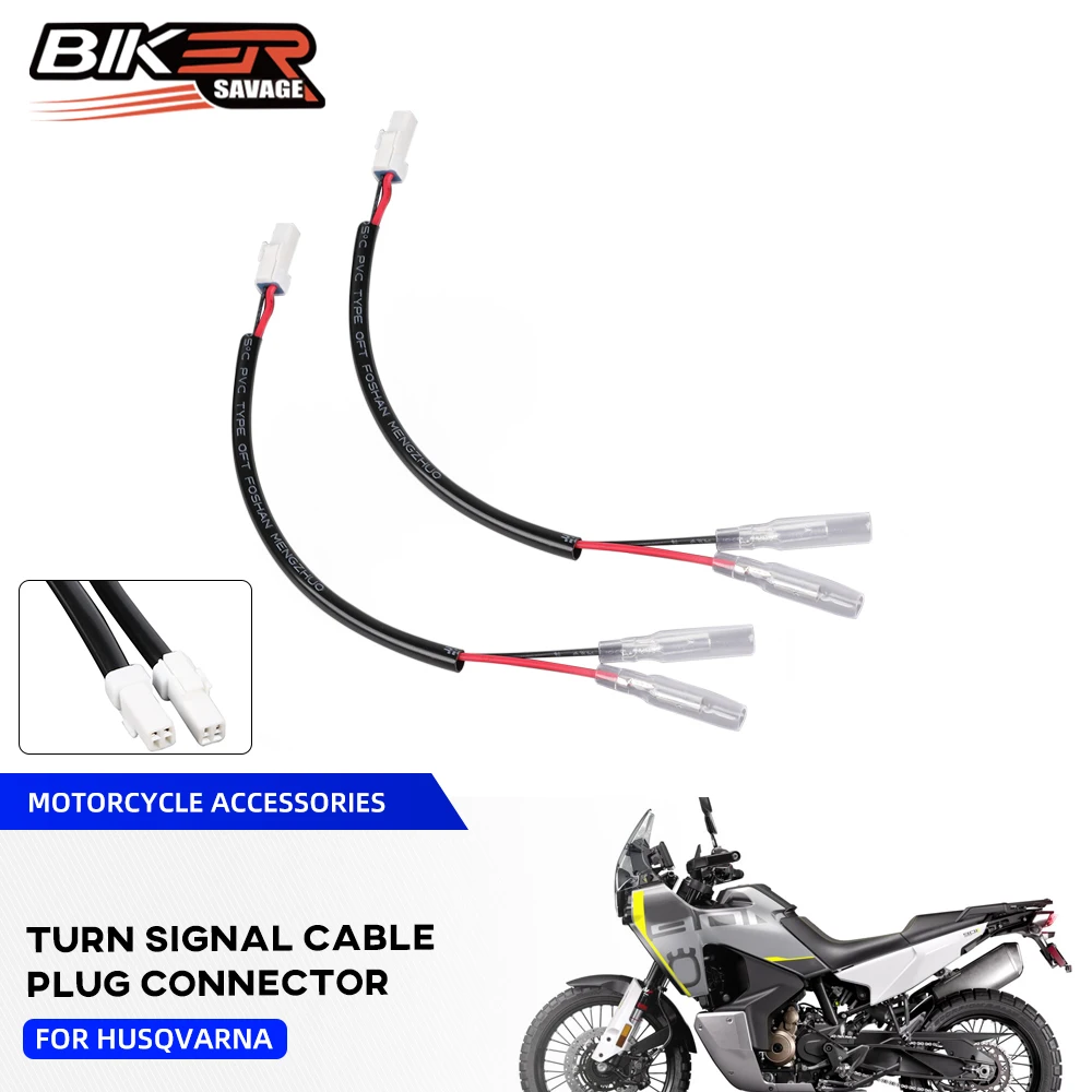 

Motorcycle Turn Signal Cable Adapter Plug Connector For Husqvarna 901 701 401 125 Vitpilen Enduro Svartpilen Supermoto Norden